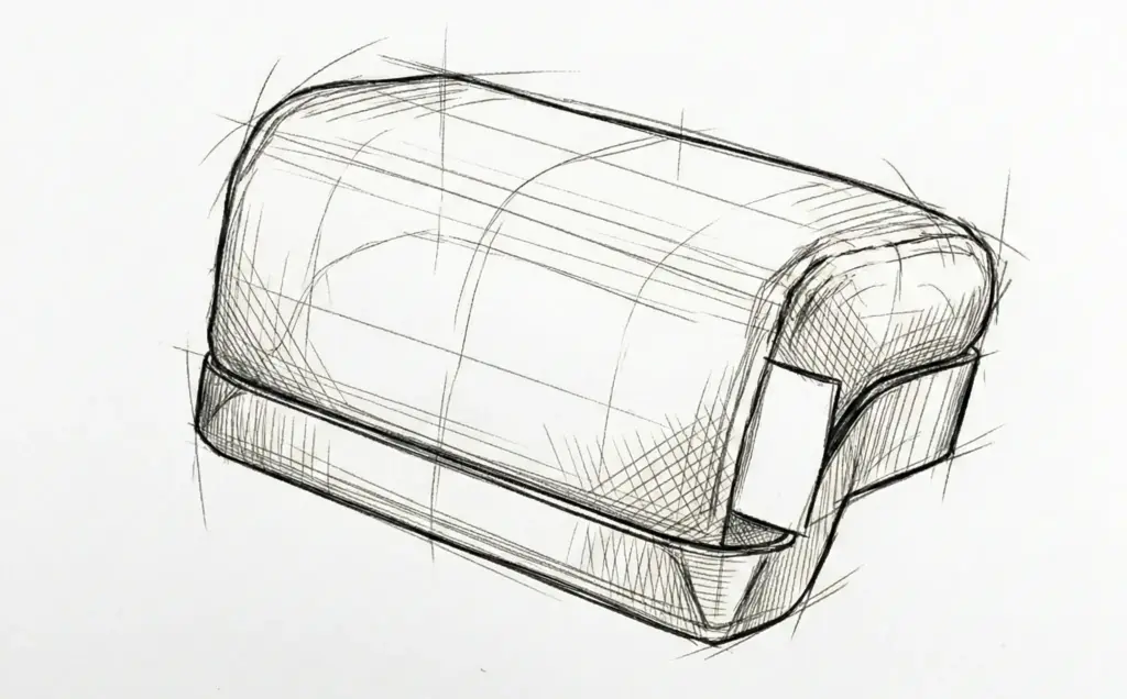 Ergonomische Auto-Armlehne – Design und Entwicklung der Krügers Armauflage